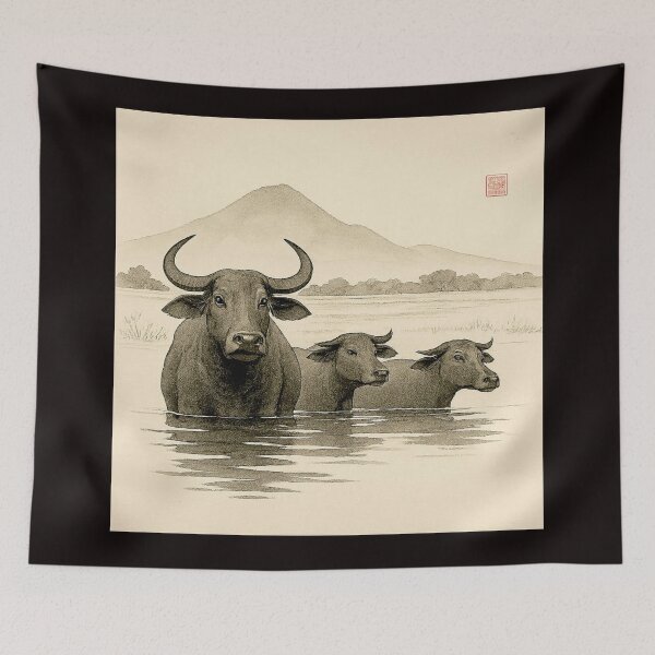 Item preview, Water Buffalo Wildlife Image Collection #6 designed and sold by Helios Be. Lavsh.