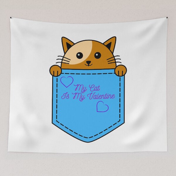 Item preview, My Cat Is My Valentine. designed and sold by Dinasshop.