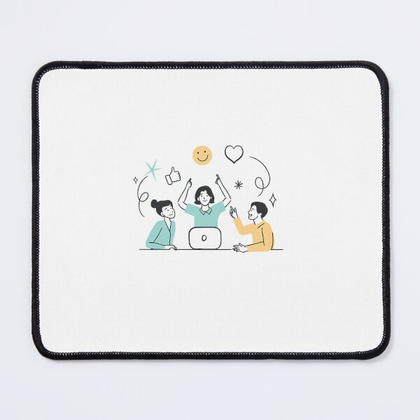 Item preview, Positive Teamwork Illustration Design designed and sold by CreativePallavi.