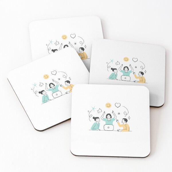 Item preview, Positive Teamwork Illustration Design designed and sold by CreativePallavi.