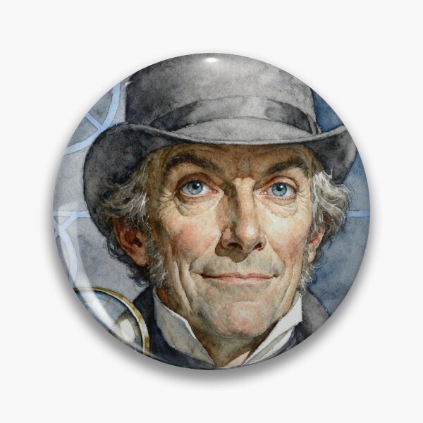 Item preview, Detective Bucket from Bleak House Characters from Dickens series illustration watercolor art designed and sold by Vintage Designs +.