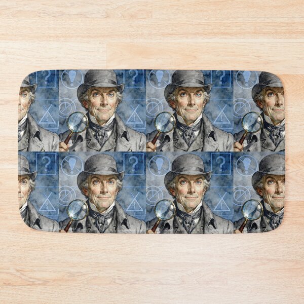 Item preview, Detective Bucket from Bleak House Characters from Dickens series illustration watercolor art designed and sold by Vintage Designs +.