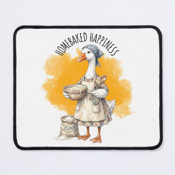 Item preview, Homebaked Happiness Baker Goose Cute Baking Pastry Chef designed and sold by MTJ-Mushrooms.