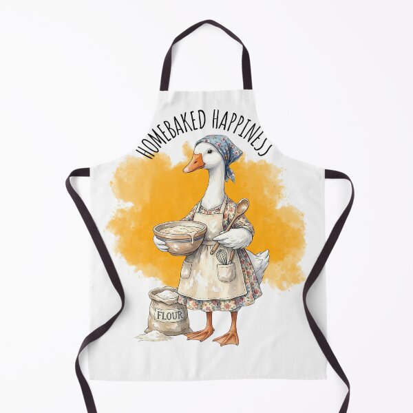 Item preview, Homebaked Happiness Baker Goose Cute Baking Pastry Chef designed and sold by MTJ-Mushrooms.