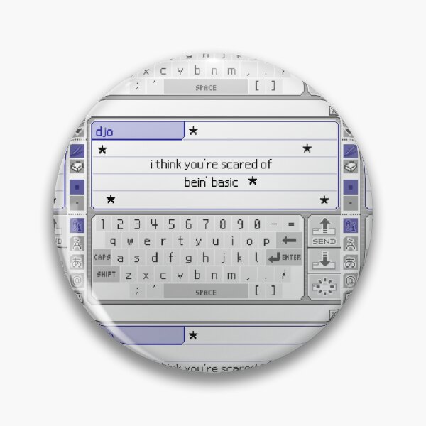 Item preview, djo pictochat basic bein' basic sticker designed and sold by eliavxmp.