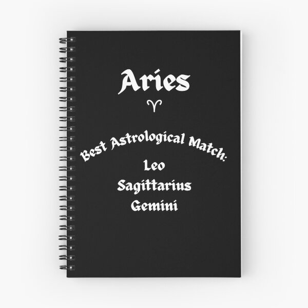 Item preview, Aries Best Astrological Match – Zodiac Compatibility Typography Design designed and sold by MOKRONOS.