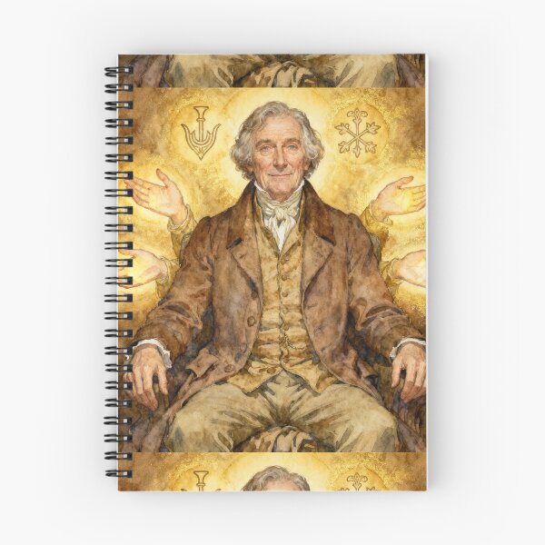 Item preview, Jarndyce from Bleak House Characters from Dickens series illustration watercolor art designed and sold by Vintage Designs +.