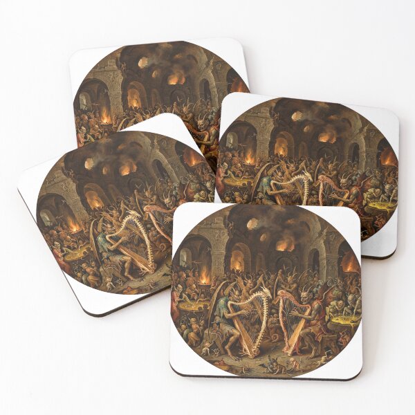 Item preview, Infernal Harp Court after Hieronymus Bosch and Pieter Bruegel designed and sold by Vintage Designs +.