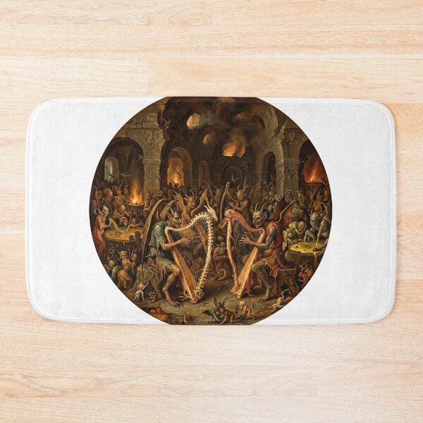 Item preview, Infernal Harp Court after Hieronymus Bosch and Pieter Bruegel designed and sold by Vintage Designs +.