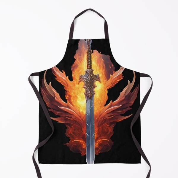Item preview, Winged Fire Sword designed and sold by Black Ink Visions.