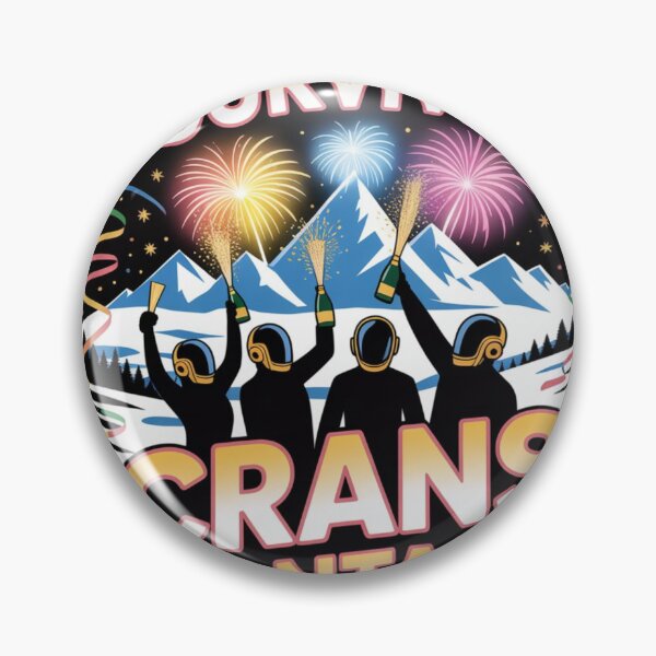 Item preview, I Survived Crans Montana Ski Trip designed and sold by MeowMoodArt.