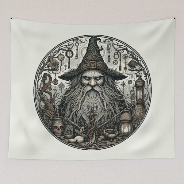 Item preview, Ancient Gnome Forest Guardian designed and sold by Roberta Calabrese.