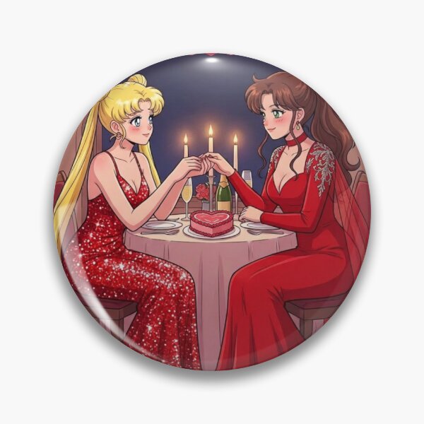 Item preview, Usagi and Makoto on a Valentine's Date designed and sold by Solace Sparkles.