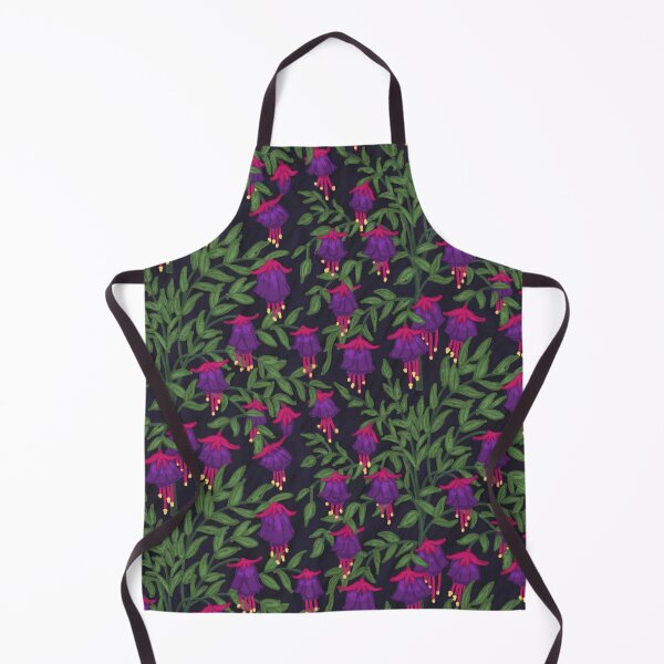 Item preview, Fuchsia Flower Seamless Pattern with Dark Background designed and sold by NaliniLe.