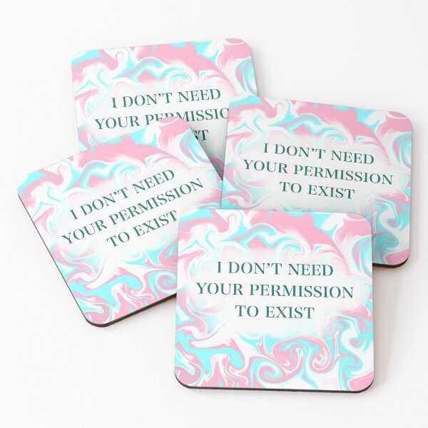 Item preview, I Don't Need Your Permission to Exist (Trans Pride) designed and sold by artist-wanna-be.