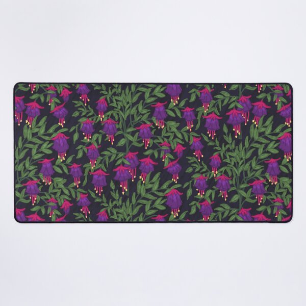 Item preview, Fuchsia Flower Seamless Pattern with Dark Background designed and sold by NaliniLe.