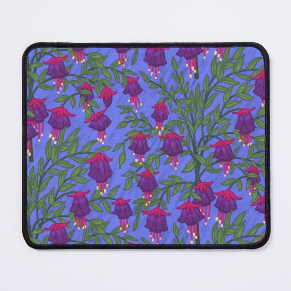 Item preview, Fuchsia Flower Seamless Pattern with Light Blue Background designed and sold by NaliniLe.
