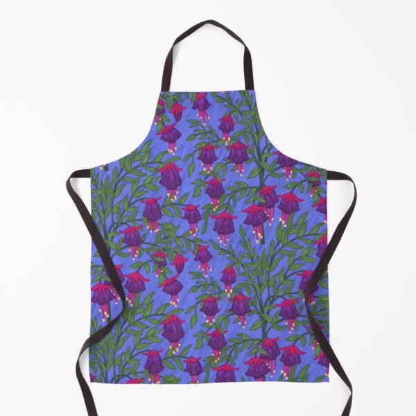 Item preview, Fuchsia Flower Seamless Pattern with Light Blue Background designed and sold by NaliniLe.