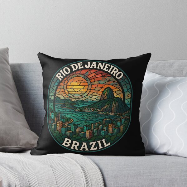 Item preview, Rio De Janeiro Brazil Stained Glass Travel designed and sold by TomFrontierArt.