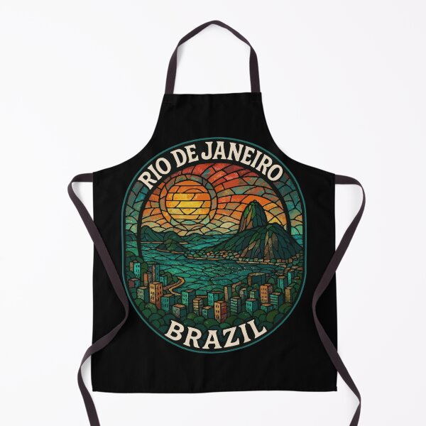 Item preview, Rio De Janeiro Brazil Stained Glass Travel designed and sold by TomFrontierArt.