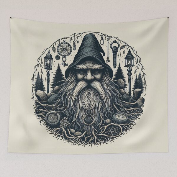Item preview, Ancient Gnome Forest Guardian designed and sold by Roberta Calabrese.