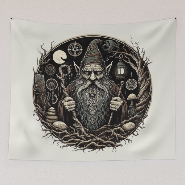 Item preview, Ancient Gnome Forest Guardian designed and sold by Roberta Calabrese.