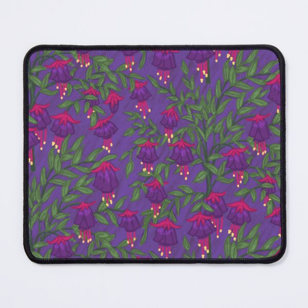 Item preview, Fuchsia Flower Seamless Pattern with Purple Background designed and sold by NaliniLe.