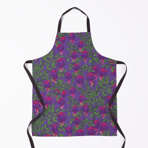 Item preview, Fuchsia Flower Seamless Pattern with Purple Background designed and sold by NaliniLe.
