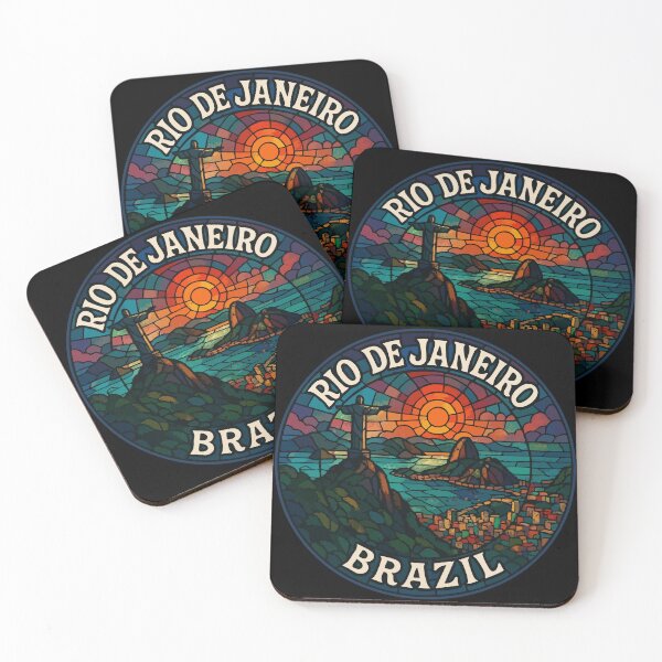 Item preview, Rio De Janeiro Brazil Stained Glass Art Travel designed and sold by TomFrontierArt.