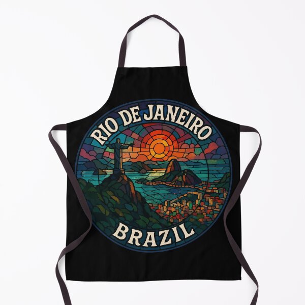 Item preview, Rio De Janeiro Brazil Stained Glass Art Travel designed and sold by TomFrontierArt.