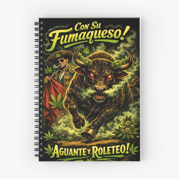 Item preview, The Smoking Bull: "Fumaqueso" and the Matador designed and sold by Dreamy Armine Art.