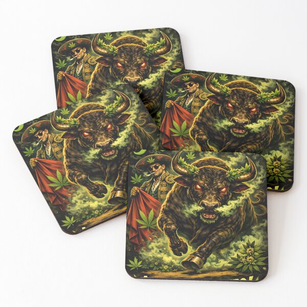 Item preview, The Smoking Bull: "Fumaqueso" and the Matador designed and sold by Dreamy Armine Art.