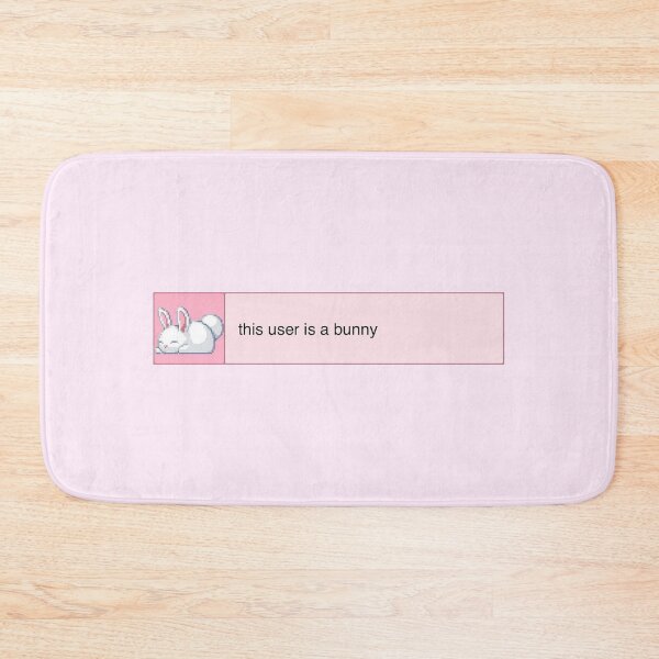 Item preview, pink cutesy girly girl sticker - user is a bunny designed and sold by inainart.