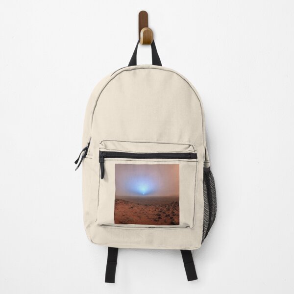 Item preview, First Sunset on Mars Canvas Print | Real Photo From Another World designed and sold by POD DYNASTY | Original Print On Demand T-Shirt Graphics.