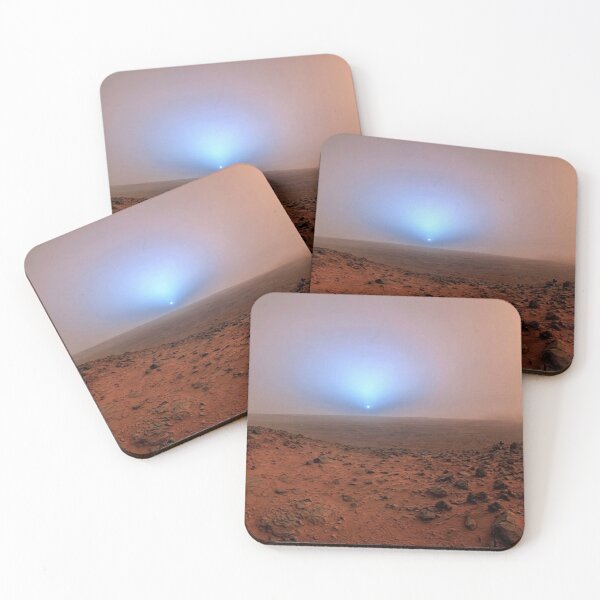 Item preview, First Sunset on Mars Canvas Print | Real Photo From Another World designed and sold by POD DYNASTY | Original Print On Demand T-Shirt Graphics.