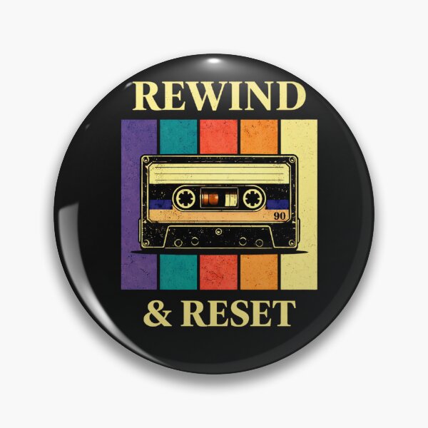 Item preview, Rewind and Reset Cassette Shirt – Mental Reset Motivation Retro Design designed and sold by AdicretorDesign.