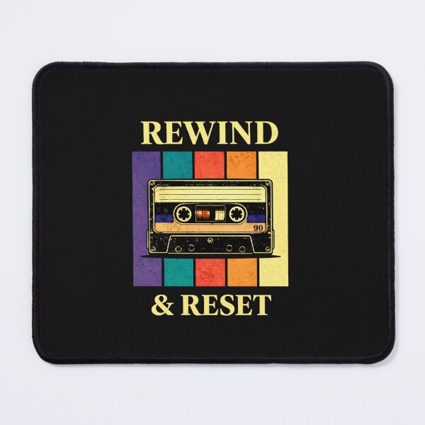 Item preview, Rewind and Reset Cassette Shirt – Mental Reset Motivation Retro Design designed and sold by AdicretorDesign.