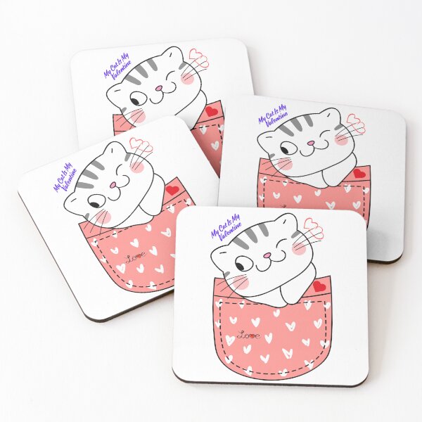 Item preview, My Cat Is My Valentine. designed and sold by Dinasshop.