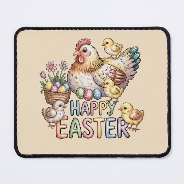 Item preview, Happy Easter – Vintage Mother Hen and Chicks Illustration designed and sold by WikaKowalczyk.