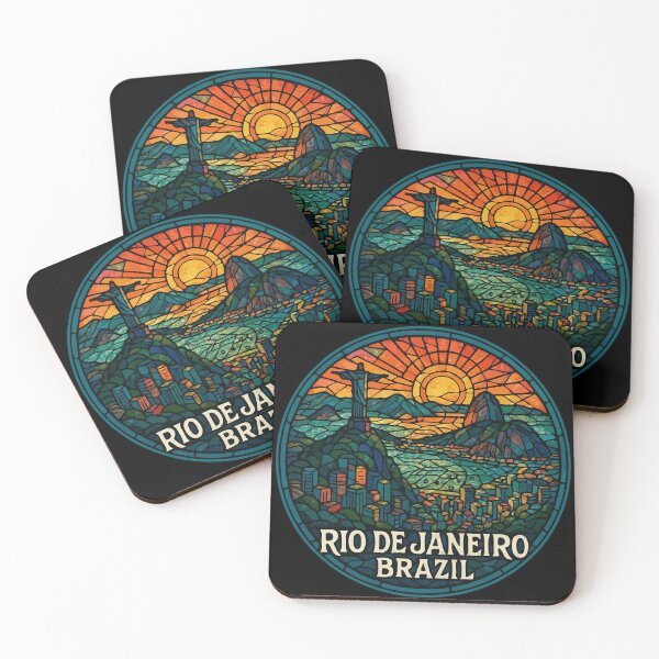 Item preview, Rio De Janeiro Brazil Stained Glass Art designed and sold by TomFrontierArt.