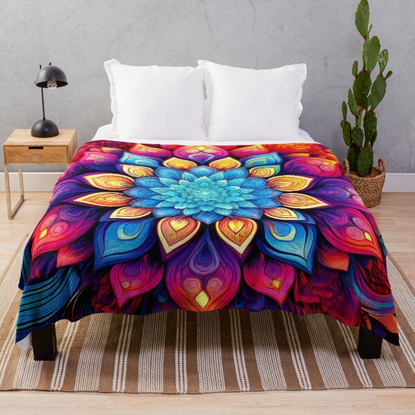 Item preview, Colorful Wallcovering Tapestry, duvet cover, throw blanket, shower curtain designed and sold by CharlottePlaceArt.