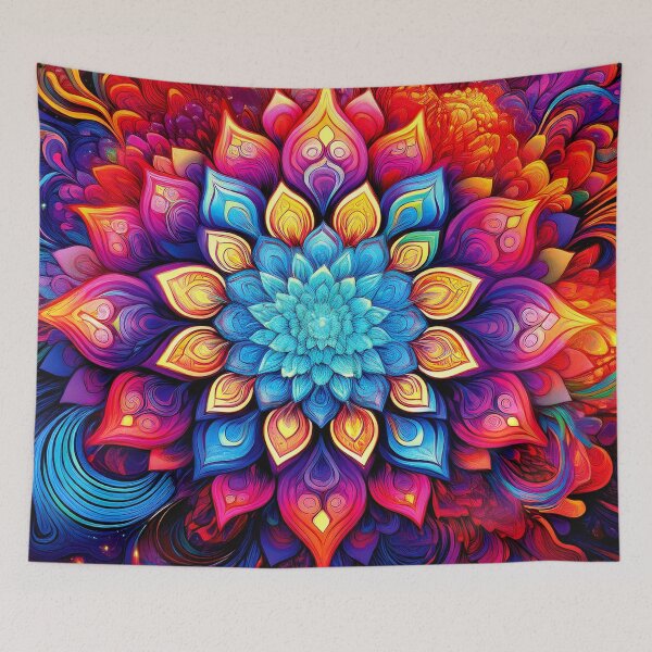 Item preview, Colorful Wallcovering Tapestry, duvet cover, throw blanket, shower curtain designed and sold by CharlottePlaceArt.