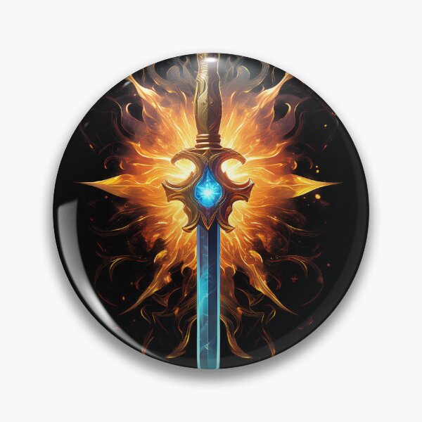Item preview, Sword of Fire and Light designed and sold by Black Ink Visions.