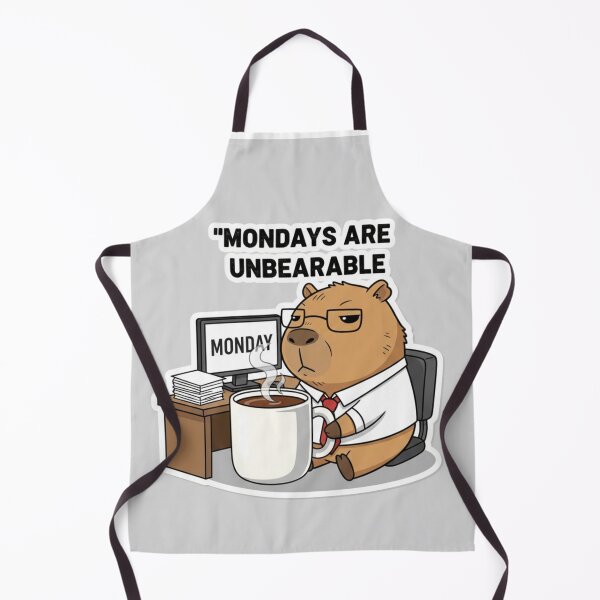 Item preview, Anime Capybara Coffee Hating Monday Office designed and sold by FRADEX STORE.