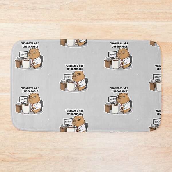 Item preview, Anime Capybara Coffee Hating Monday Office designed and sold by FRADEX STORE.