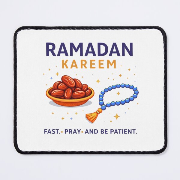 Item preview, Ramadan Kareem Dates & Tasbih – Fast Pray Be Patient Minimal Design designed and sold by bilal sibgui.