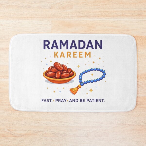 Item preview, Ramadan Kareem Dates & Tasbih – Fast Pray Be Patient Minimal Design designed and sold by bilal sibgui.