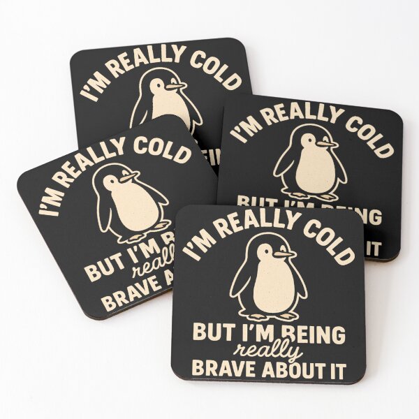 Item preview, Funny Penguin - I'm Really Cold But I'm Being Really Brave About It  designed and sold by ZBIFBOUETLA.