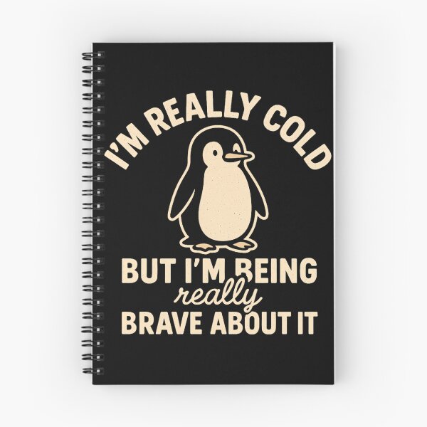Item preview, Funny Penguin - I'm Really Cold But I'm Being Really Brave About It  designed and sold by ZBIFBOUETLA.