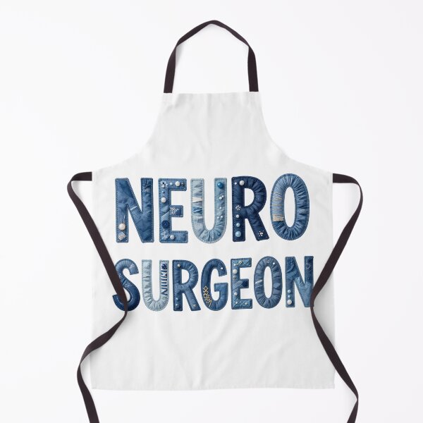 Item preview, NEURO SURGEON - IN DENIM FAUX LETTERING designed and sold by AlexOBrienArt.